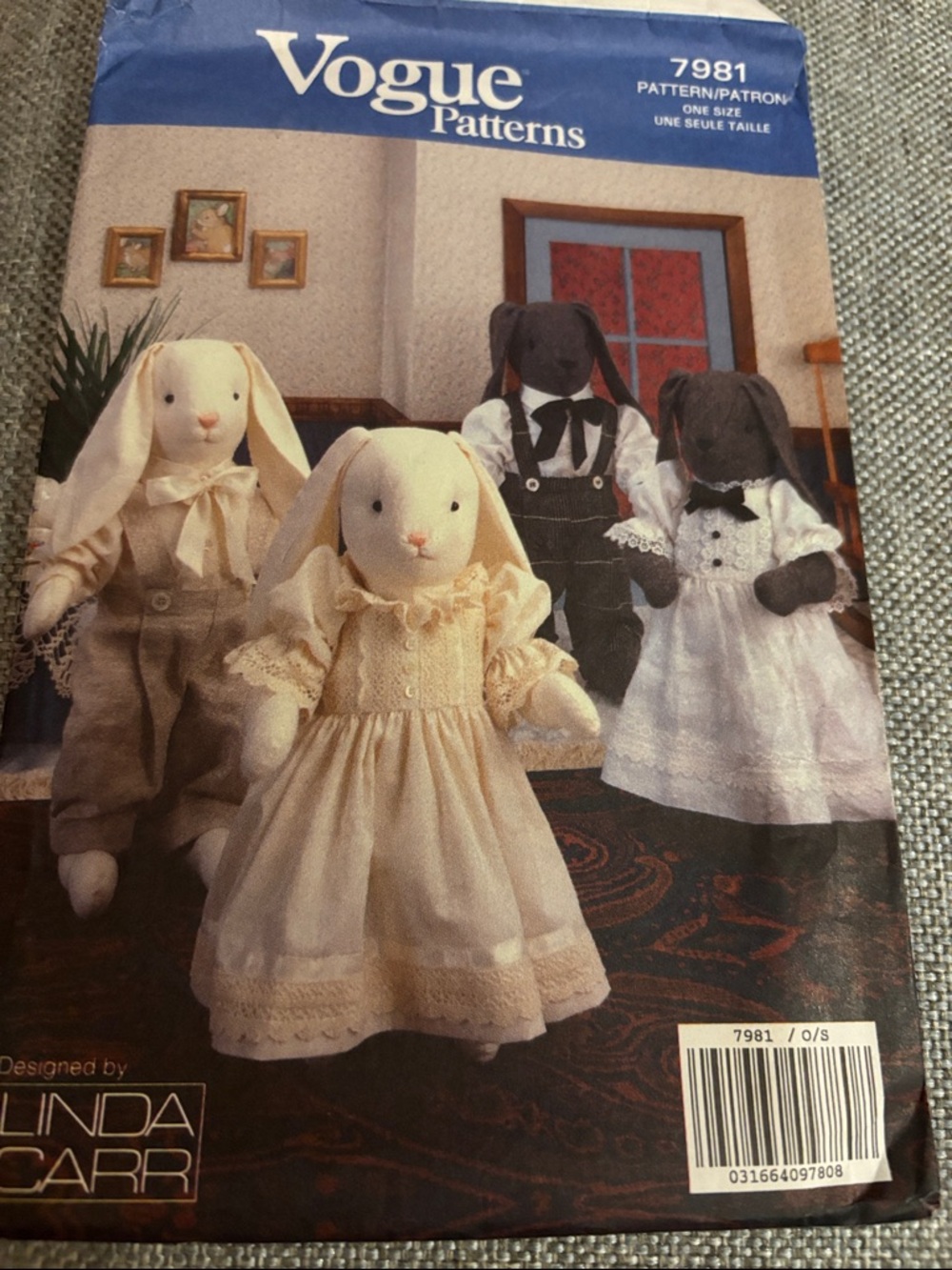 Vogue Plush Bunny Doll Sewing Pattern – Linda Carr